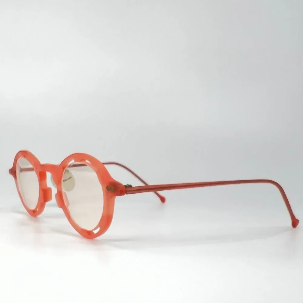 l.a.Eyeworks Eyeglasses REGUMBA 226M Orange Round Oval Frames 140 mm - Picture 2 of 9